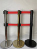 Poste Metálico Separador Fila Baile Doble Cinta 3mts 3