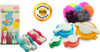 Kit Aparelho Faz Fazer Tear Pompom Lã 6 Medidas P M G Gg 0