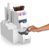~?mind Reader Cad01 Coffee Condiment Organizer-white, 6 X 12 1