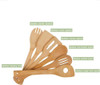 Juego Utensilios Cocina Bambú Orgánico 3