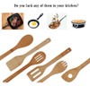 Juego Utensilios Cocina Bambú Orgánico 4