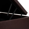 Base Box Baú Solteirinho 78x188x42cm Corino Linho Marrom 5