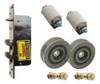 Kit Porton Corredizo Cerradura Trabex Ruedas 45mm Rodillos 0