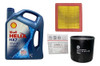 Kit Filtros + Aceite Shell Vw Gol Trend Msi 16v 1.6 0