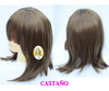 Pelucas Cortas Carre Cosplay Kanekalon Borgoña Uso Diario 1