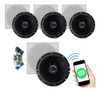 Kit 1 Caixa Bluetooth Quadrada Ativa +3 Passiva 55w Rms 0