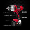 Llave De Impacto Inalambrica Avid Power 20v Max Con Mandril 1