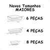 Kit 18 Organizador Multiuso Modular Gavetas Acrílico Cristal 1