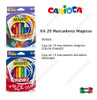 Kit 20 Marcadores Carioca Magicos Borrables Cambia Color 1