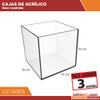 Caja Acrílica Organizadora Decorativa Cc-151515-3 Pack/3 1