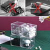 Cajas Acrilicas Transparentes Con Tapa Cubo 65mm 4u 7