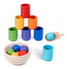 Bolas Em Copos Montessori Brinquedo Educação Precoce 3