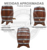 Barril Cabreúva Vertical 6l Madeira 4