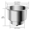 Posa Vaso De Embutir Acero Inoxidable Nautico Lancha Barco 3