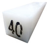 Barra De Grilon , Poliamida 6 , Pa6 #30 X 30 X 1000 Mm Me 2