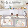 Cercadinho Infantil Desmontável Portátil Bebês 3