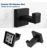 3 Ganchos Para Baño Montaje De Pared (negro) 3
