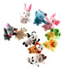 Boneca Animal Colorida De Mão Macios De Pelúcia De 3