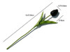 20 Flores Tulipanes Artificiales Mandys - Negro. 2