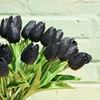 20 Flores Tulipanes Artificiales Mandys - Negro. 3