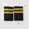 Epaulets Uniformes De Companhia Aérea, Cosplay, Duas Barras 1