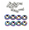 D1 Spec Arandelas Tornasoladas M6 Anodizadas X 8 Auto Moto 0