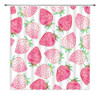 Bylllfir Cortina De Ducha De Fresa Rosa Fruta Linda Sabrosa 0