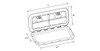 Tapa Registro Rectangular Ancho243mm X Largo607mm 3