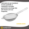 2 Peneiras Em Metal Inox De 20x38 Cm Para Cozinha Multiuso 3