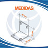 Escuadra Soporte Metálica 30x30x40 Mm X 10 Unidades 1