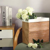 12 Rosas De Seda Artificiales Con Tallo Largo - White 4
