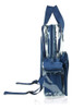 Dalix Small Clear Backpack Bag En Azul Marino 2