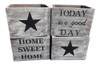 Cajon Con Frases Vintage Madera 1
