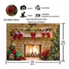 Fondo De Chimenea Navideño Duradero De 7 X 5 Pies De Funnytr 1
