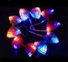 Corbatin Corbata Con Lentejuelas Luces Led Cotillón Luminoso 3