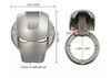 Capa Decorativa Para Botão Start Stop Iron Man (cromado) 4