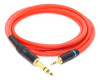 Cable Audio Plug Estereo A Miniplug Estereo Rojo 6mm 1 Mts 0