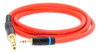 Cable Audio Plug Estereo A Miniplug Estereo Rojo 6mm 1 Mts 1