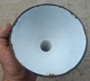 Antiguo Embudo Enlozado Marron De 14,8cm Diam X 17,5cm Alto 2