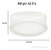 Embalagem Redonda Para Bolo Bipack Bp40 Alta C/ 100 1