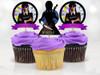 Cake Topper Y Cupcake Toppers Imprimible Merlina Addams 1