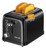 Tostadora Negra De 2 Rebanadas, Tostadora De 0