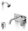 Griferia Combo Ducha S/transf+lavatorio Pared Hidromet Small 0