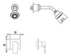 Griferia Combo Ducha S/transf+lavatorio Pared Hidromet Small 2