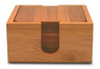 Porta Copos Quadrado Em Bambu 7 Pcs Yoi 0