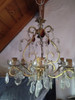 Lámpara Araña Antigua Techo. Faltan Piezas De Vidrio, 1