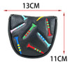 Capa De Cabeça Para Taco De Golfe, Luva Meio Círculo Preto 1 Capa De Cabeça Para Taco De Golfe, Luva Meio Círculo Preto 1