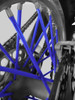 Pack Cubre Rayos Moto Tech Spoke Skins Azul  - Um 2