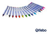 Caja Crayones Crayolas 16 Colores Surtidos Con Glitter Febo 1