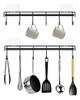 Soporte De Utensilios Cocina Negro Adhesivo, 2 Paquetes 0